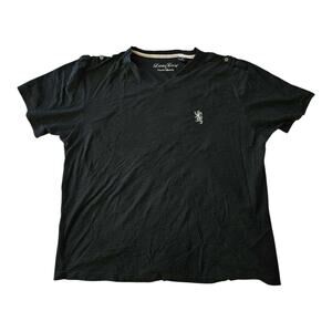 Lions Crest by English Laundry tshirt mens BLACK short sleeve v-neck 2XL